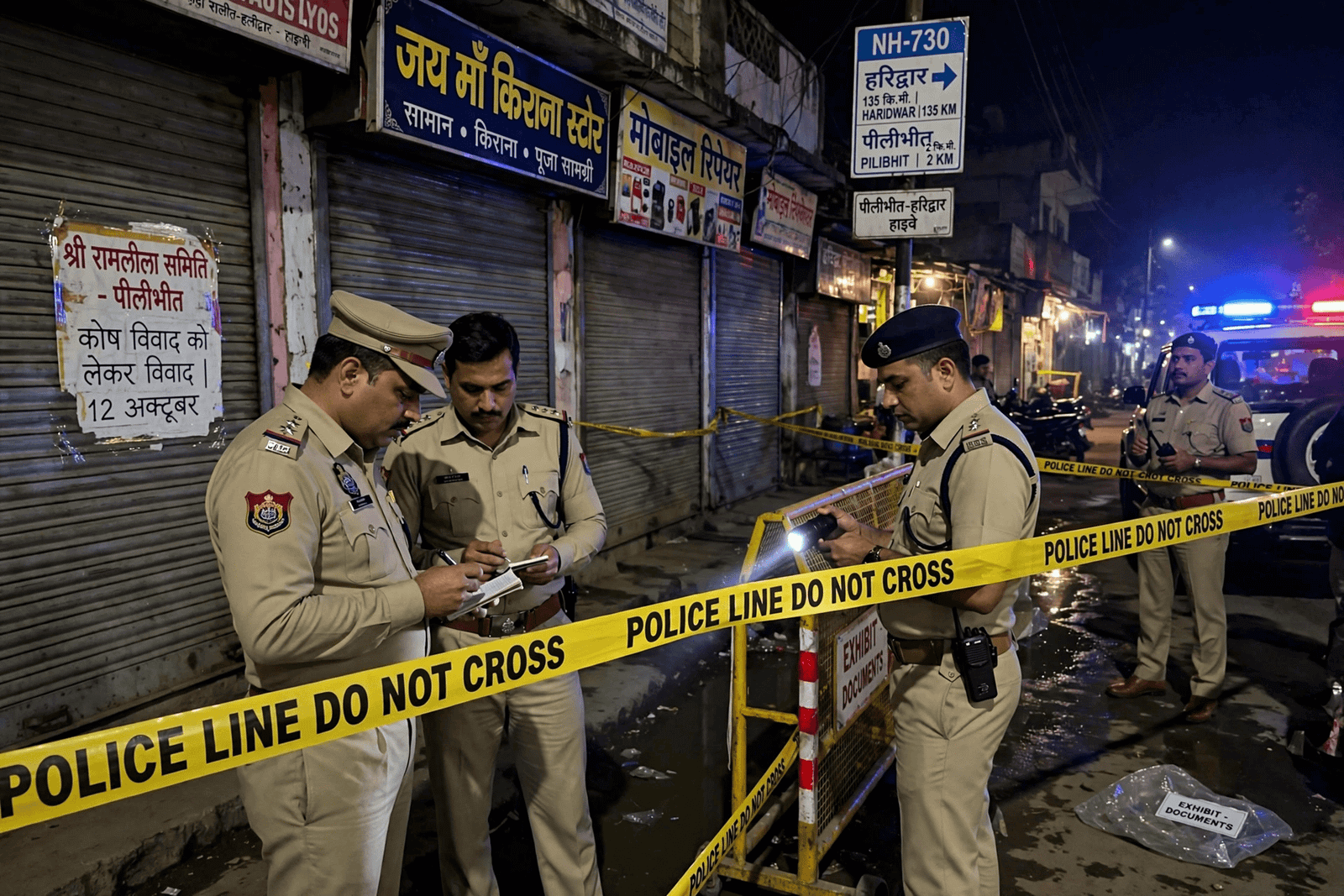 पीलीभीत में रामलीला कमेटी के हिसाब पर खूनी संघर्ष, ताबड़तोड़ फायरिंग में 2 सगे भाइयों समेत 3 की मौत, 8 आरोपी गिरफ्तार